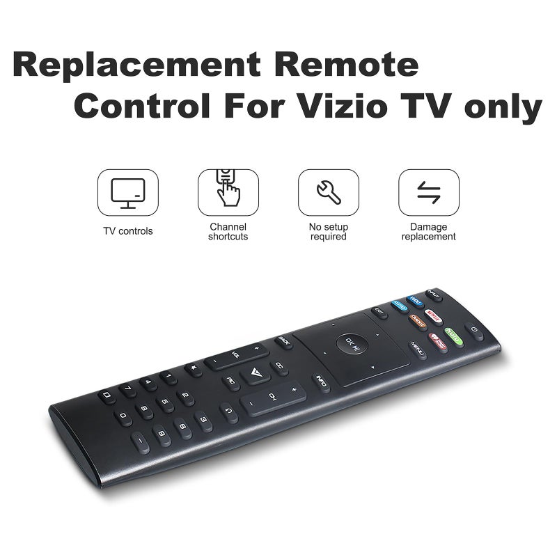 NKF XRT136 Remote Control for Vizio TV - Replacement Remote Effortless Control Various for Vizio TV Models D24f-F1 D32f-F1 D40f-G9 E43-D2 D50x-G9 E55-D0 E60U-D3 E70U-D3 E65-D0 E65E3 E70D3 E80-E3 - Image 4